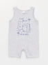 LC Waikiki Crew Neck Printed Baby Boy Rompers